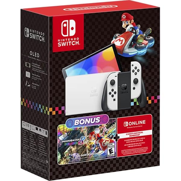 Amazon.com: Nintendo Switch™ – OLED Model Mario Kart™ 8 Deluxe